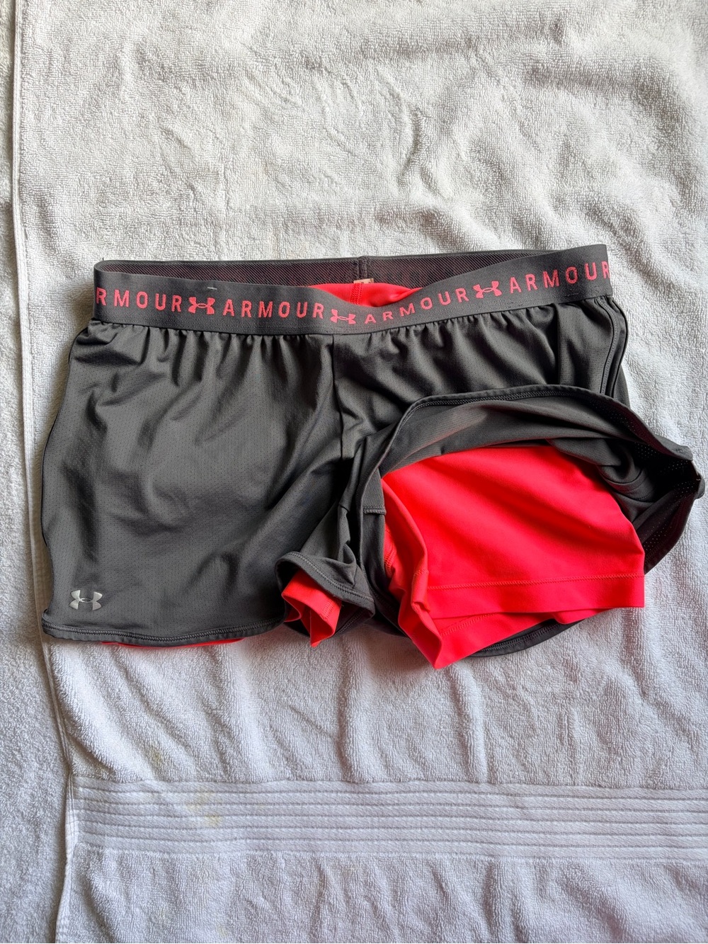 Under Armour Black with Red Liner Women's Performance Shorts